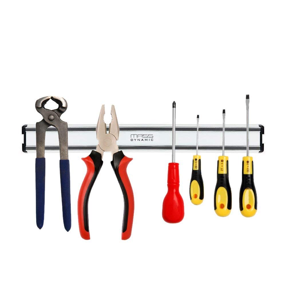 Magnetic 32 cm Knife Rack Utensil Holder Wall Mounted Storage Rack to hold Knives, Scissors, Tools and Keys