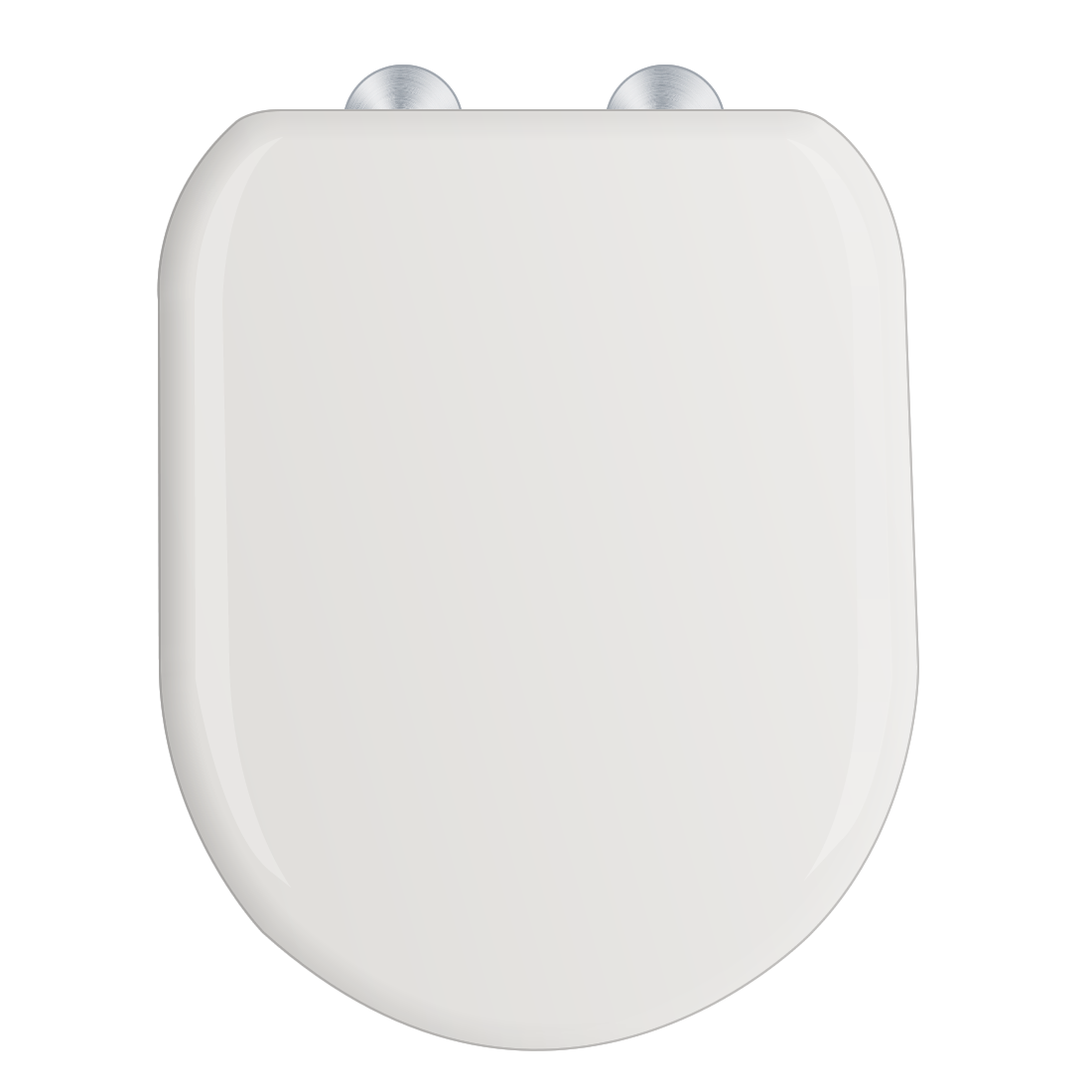D-Shape Toilet Seat | Quick Release, Soft Close | White "UF" (Urea-Formaldehyde) Material