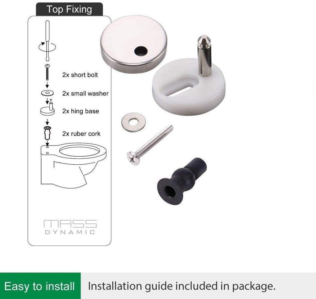 Oval Shape Toilet Seat Slow Soft Close With Top Fixing Hinges (UF)