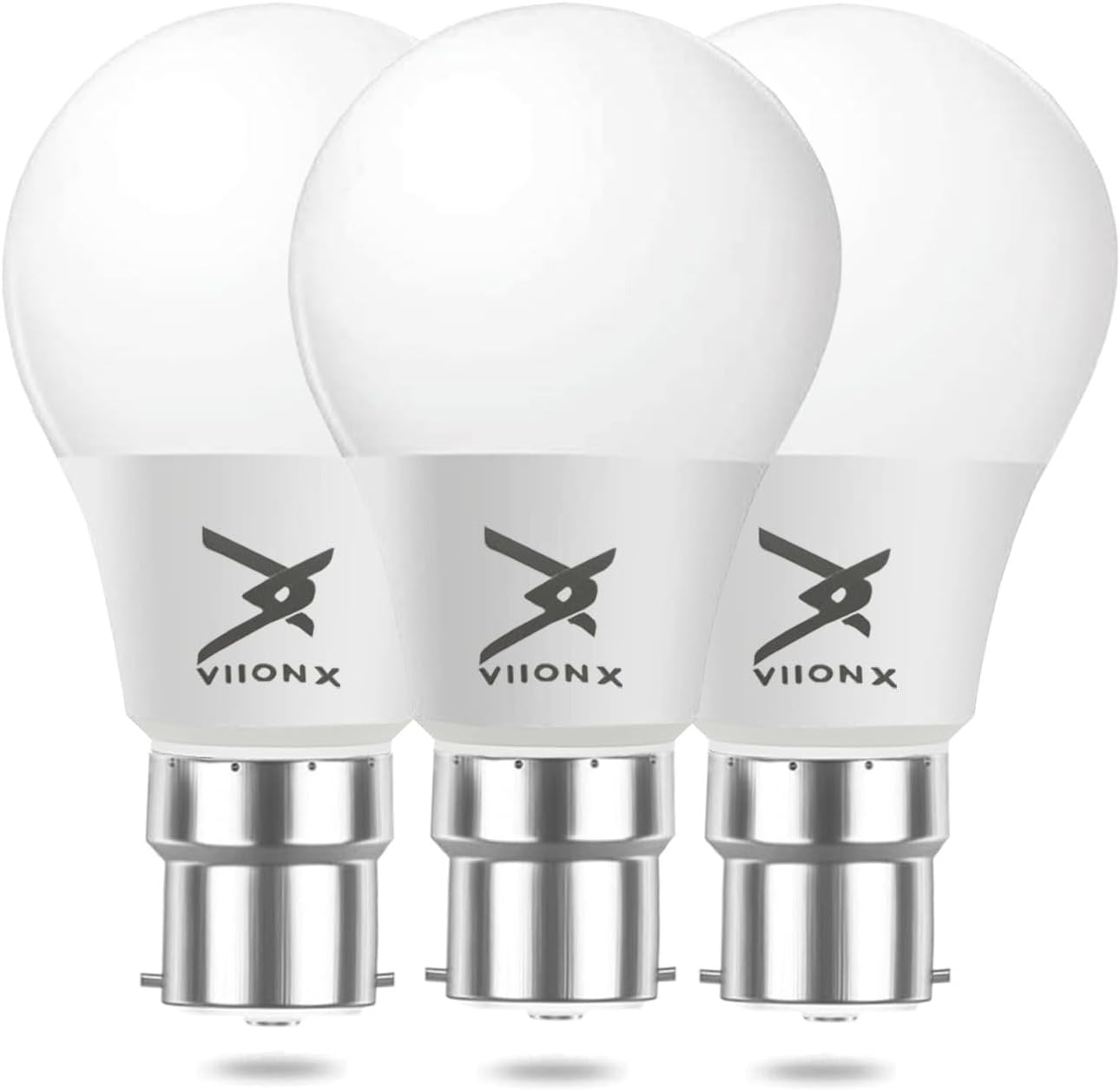 VIIONX Bayonet Light Bulb – 60W Equivalent, Warm White 2700K, 8.5W, 806lm B22 LED Bulb