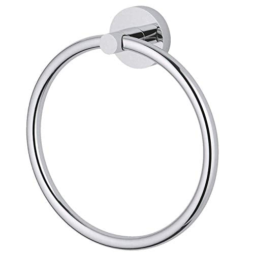 Stainless Steel Towel Holder, Bathroom Towel Ring, Wall Mount Hanging Towel Hanger Bath Accessories, Contemporary Round Style/Shape Hand Kitchen Towel Holder