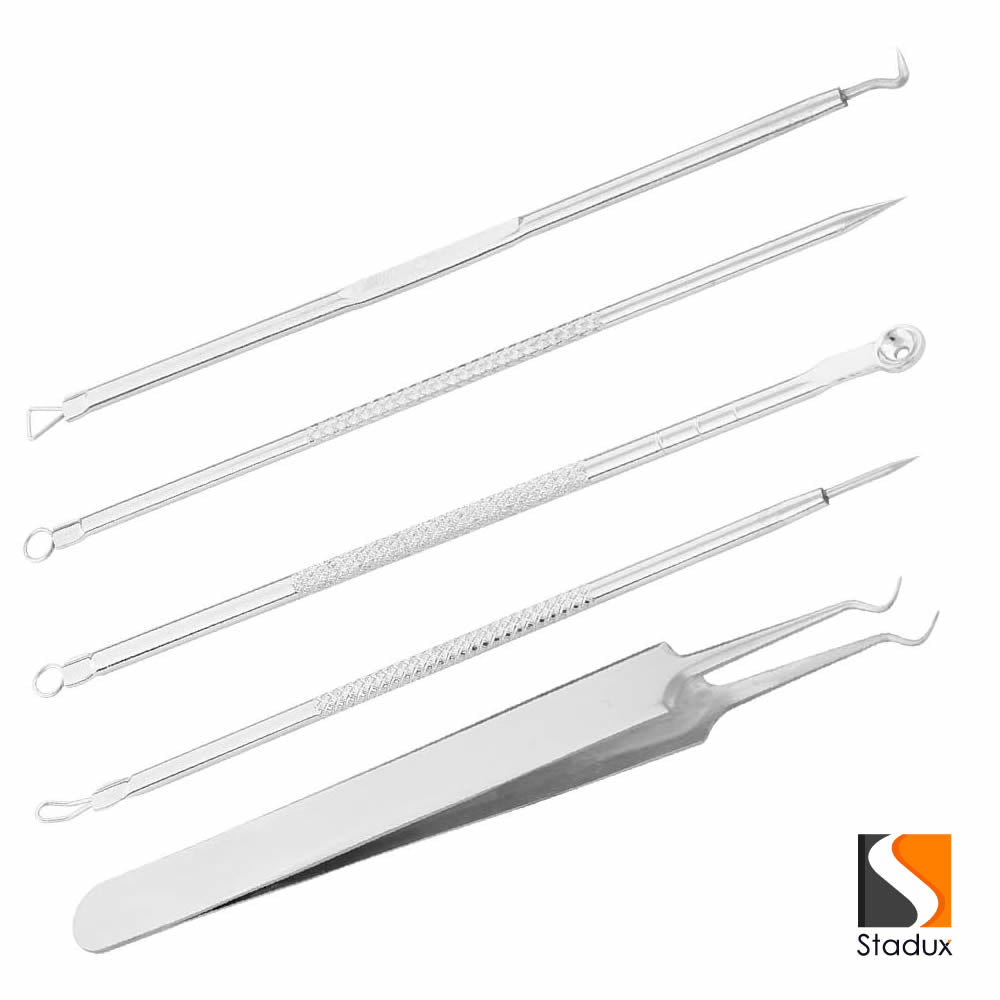 Blackhead Remover, Comedone Extractor Pimple Spot popper Removal Tool,5PCS