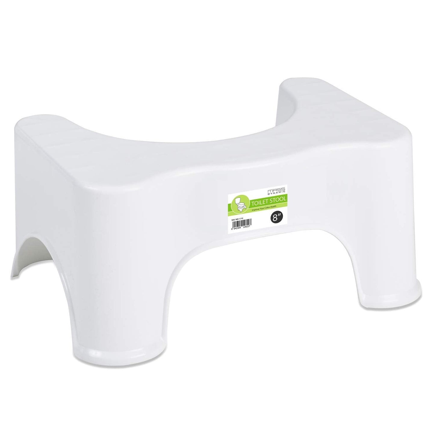 Squatting Step Toilet Stool, Non-Slip Bathroom Squat Aid and Footstep stool (8 Inch)
