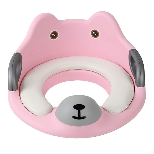 Toddler Toilet Seat - Potty Training Seat for Kids, Toilet Trainer Ring for Boys or Girls (Pink)