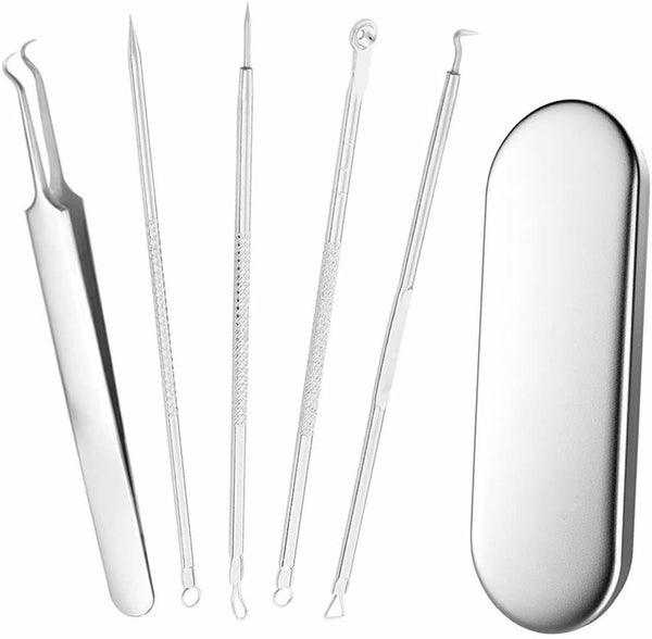 Stadux Professional Blackhead Remover, Comedone Extractor Tweezers Pimple Spot Popper Remov