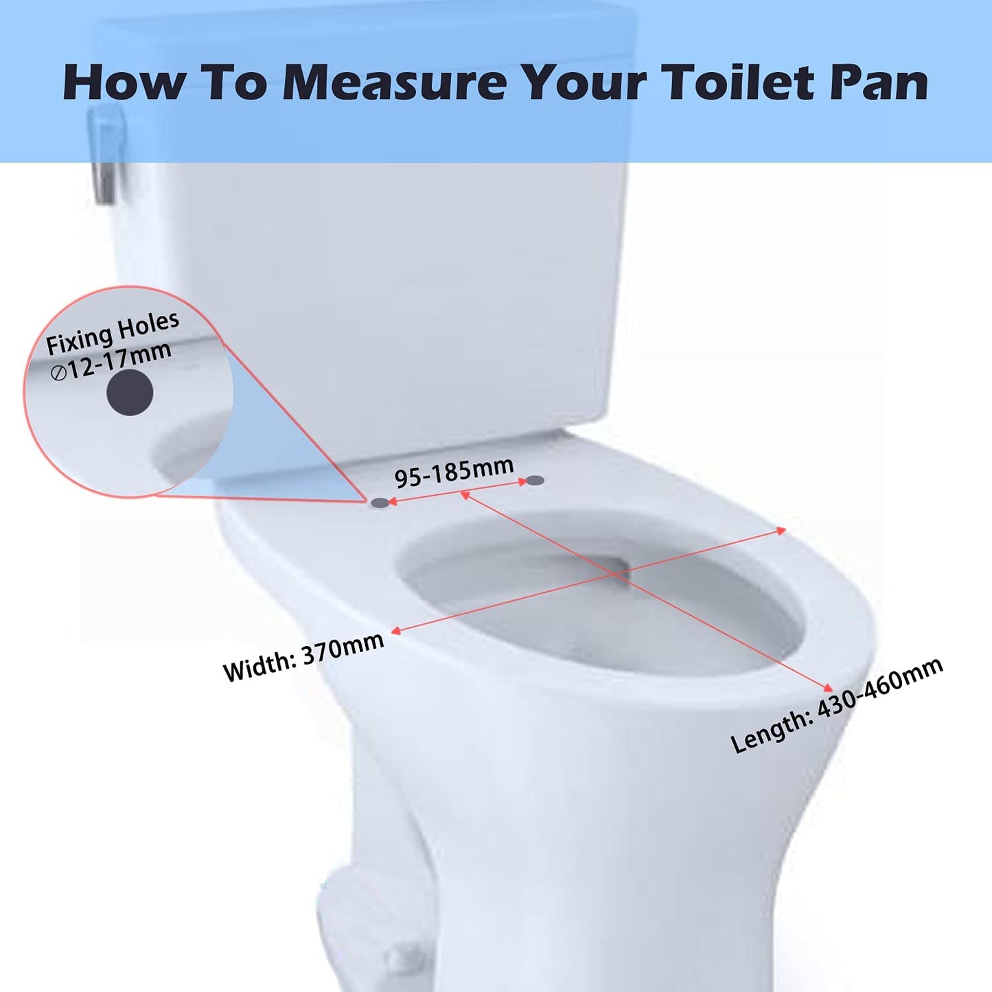 Oval Shape Toilet Seat Soft Close Top Fixing with Adjustable Hinges