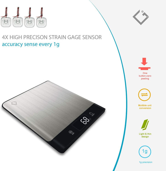 CGI digital Multi functional  Kitchen Scale (Square)