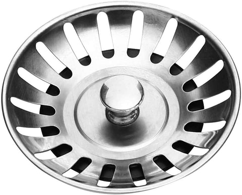 Kitchen Sink Strainer Plug, Dual Function Basket Strainer, Diameter: 78mm