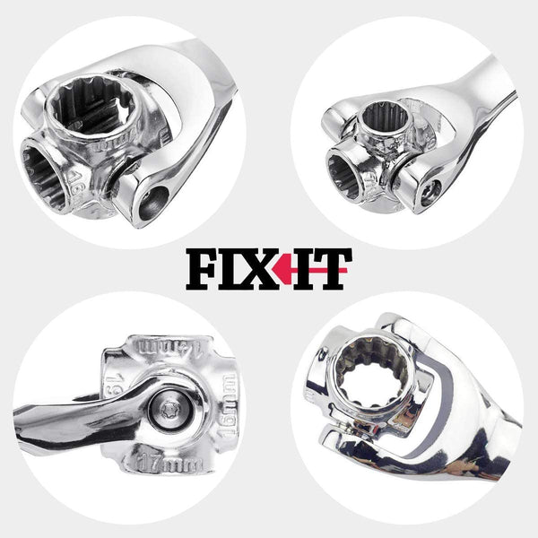 FIX-IT Gifts for Men Universal Socket Wrench: Multifunction Socket Wrenches Tool Mens Gifts for Dad Gifts for Men Who Have Everything, Birthday Gifts for Men Gadgets for Men, Christmas Gifts for Him