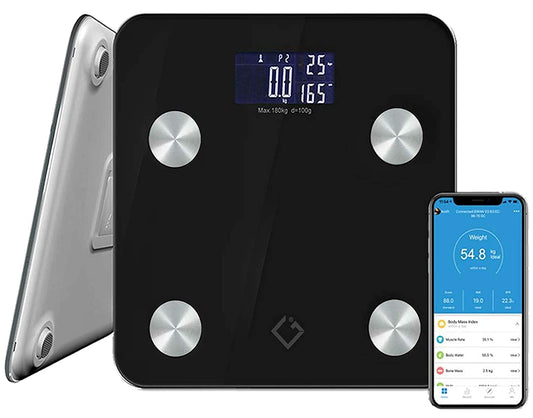CGI Weighing Body Scale for Fitness Tracking with 17 Essential Health Measurements - Digital Body Fat Scale