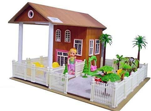 Kids Girls Doll House | Toy Play Set 124 Pcs with Sound and Light