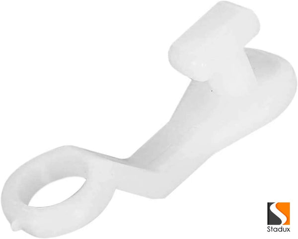 Curtain Hooks Plastic White For Door Curtain, Window Curtain, Shower Curtain, 50pcs