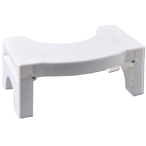 MASS DYNAMIC Squatting Folding Toilet Stool, Non-Slip Bathroom Squat Aid and Footstep Stool (7 Inch / Foldable)